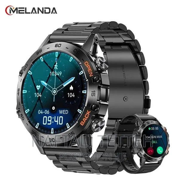 Melanda Stainless Steel Bluetooth Smartwatch