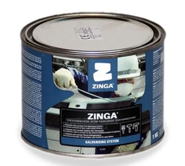 Zinga Galvanised Paint, 95% Zinc, 1kg · Photo 1
