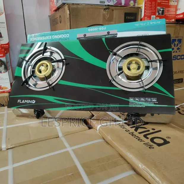 Great Performance Yet Affordable 2 Burner Glass Top Flamino Gas Stove · Photo 1
