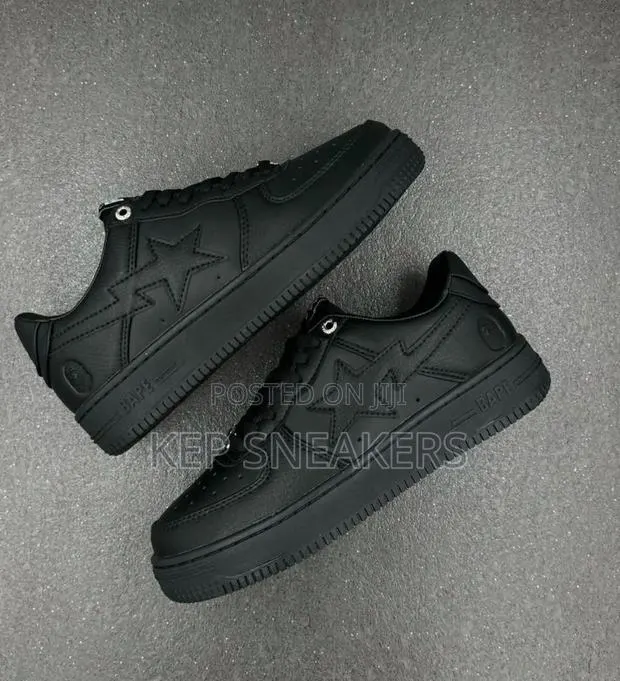 Nike Airforce 1 Bape Sta “Triple Black” · Photo 1