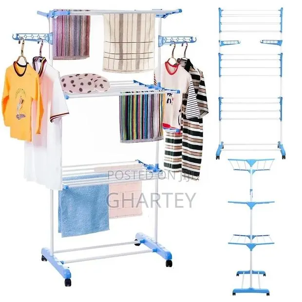 Multipurpose Foldable Clothes Dryer Blue · Photo 1