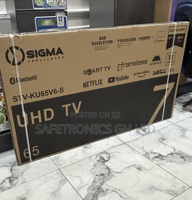 Newly Choose 65” Sigma Led Sig-K65v6-S Android Uhd Tv · Photo 2