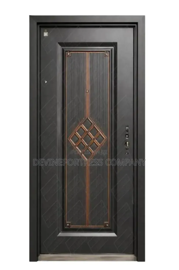Gold Anti-Rust Security Doors With Handle and Keys · Photo 1