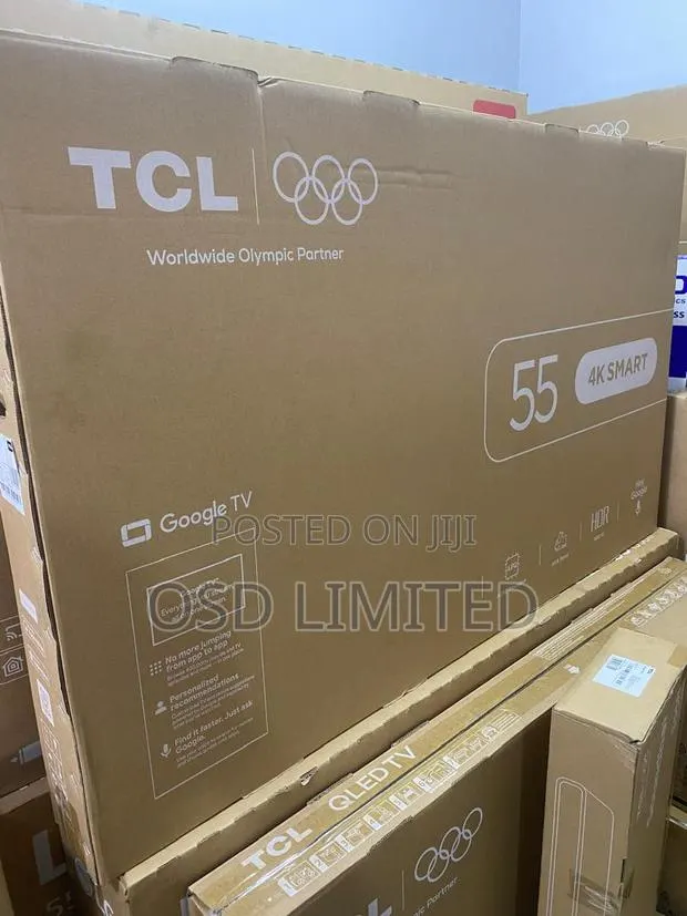 TCL 55 Inches 4K UHD Smart Google TV With AiPQ Procosser -Black · Photo 1