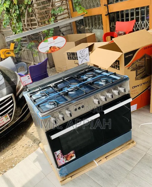 Buy Mediatech 5 Gas Burner With Oven and Grill(Gray) · Photo 1