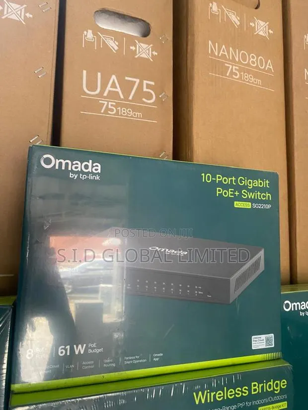 Cloud Access Omada 10 -Port Gigabit Poe=+switch Sg2210p · Photo 1