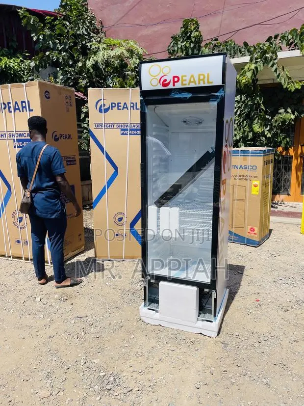 High Quality Pearl PVC 352 300L Single Door Display Fridge. · Photo 1
