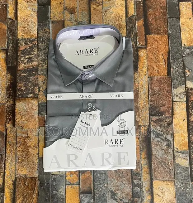 Plain Office Long Sleeve Dress Shirt · Photo 1