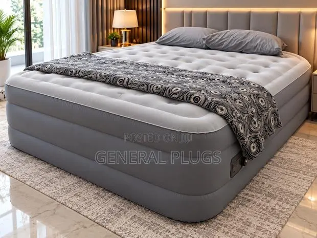 Tough Thick Luxury Inflatable Automatic Pump Double Size Air Mattres · Photo 1