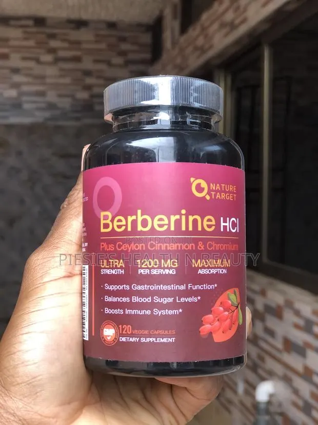 Nature Target Berberine HCL 1200mg With Ceylon Cinnamon Chromium · Photo 1