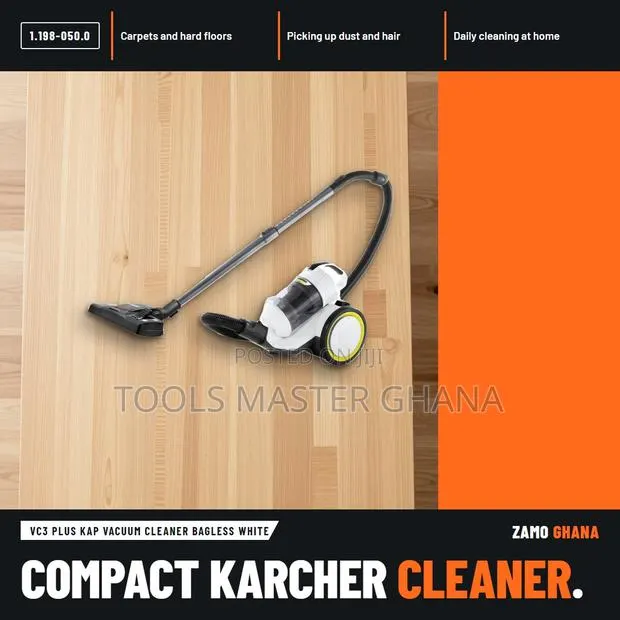 Vc3 Plus Kap Vacuum Cleaner Bagless White - 1.198-050.0 · Photo 1