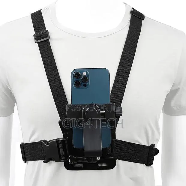 Chest Smart Phone and Action Camera Strap Holder · Photo 1