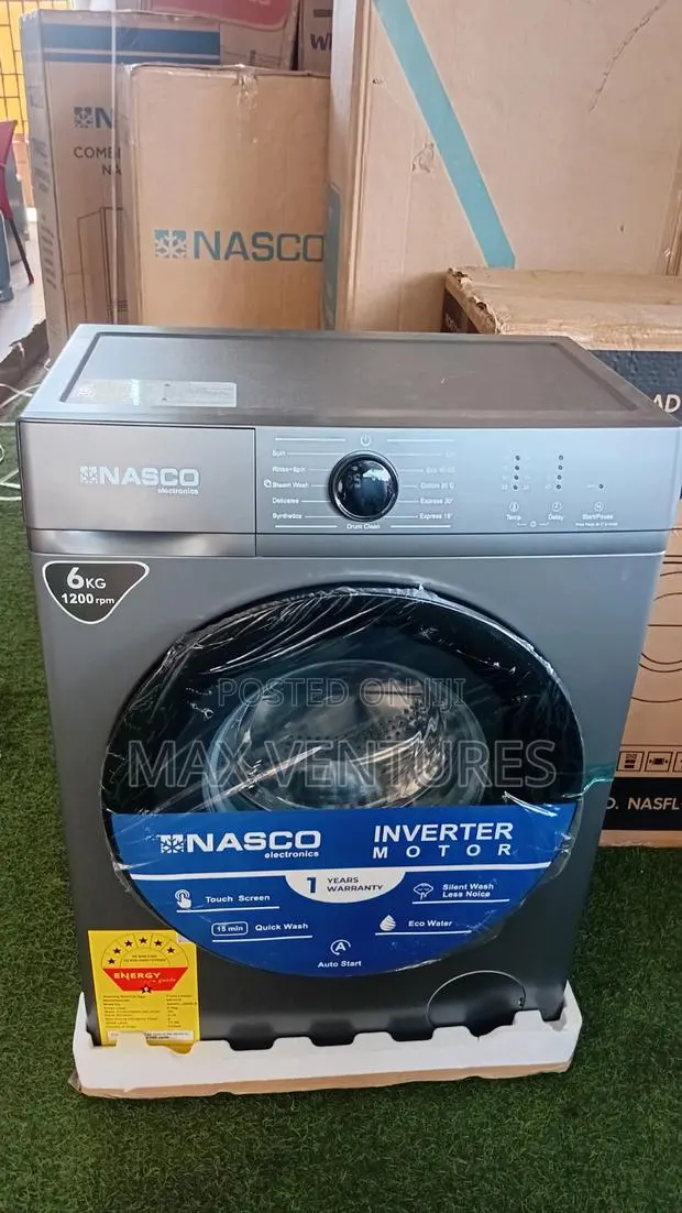 Nasco 6kg Front Load Washing Machine – Fully Automatic 6kg · Photo 1