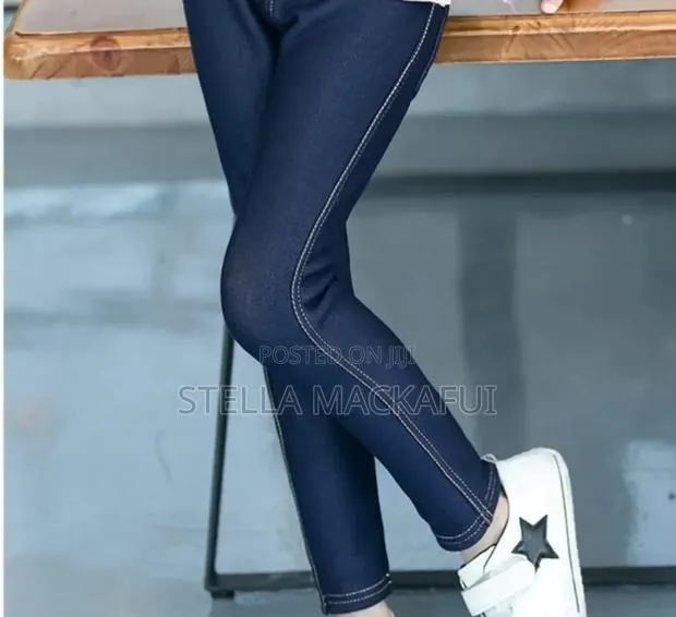 Faux Jeans Leggings for 3-8yrs Girls · Photo 1
