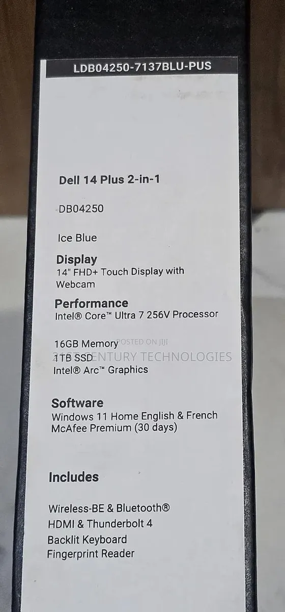 New Laptop Dell XPS 14 (L421X) 16GB Intel Core Ultra 7 SSD 1T · Photo 1