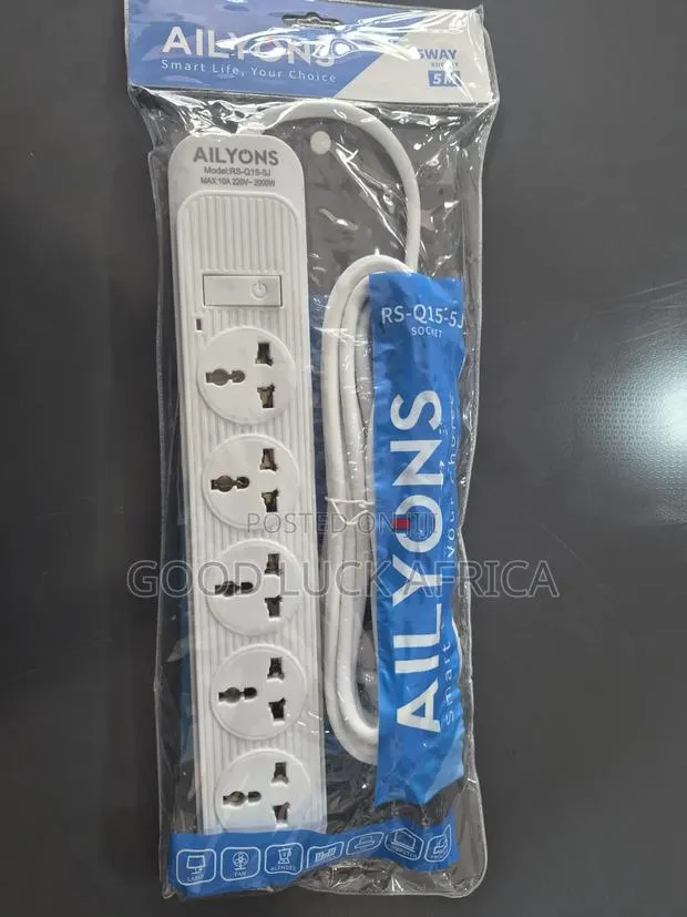 Aliyons RS-Q15-5J 5-Way Power Socket | 5 Meter · Photo 1
