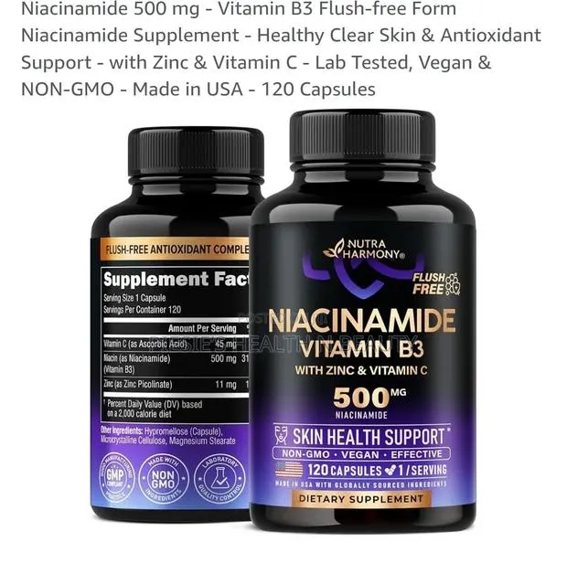 Niacinamide 500 Mg - Vitamin B3 Flush-Free Form Niacinamide · Photo 1