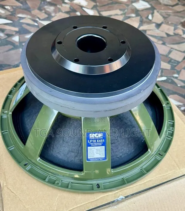 RCF 18 Inches 3500watts Subwoofer Speaker [Green, Pair] · Photo 1