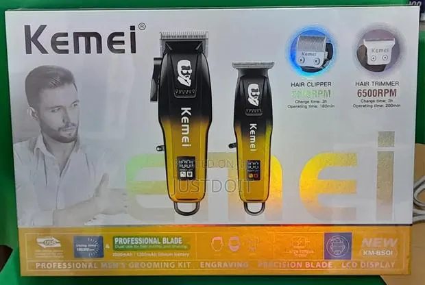 Km 8501 2 in 1 Rechargeable Digital Clipper · Photo 1