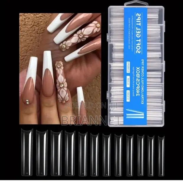 240pcs Soft Gel Tip Acrylic/Normal Extra Long Gel Nail Art · Photo 1
