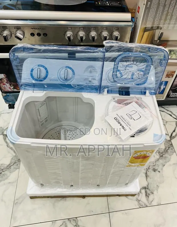 Durable Nasco 7kg Twin Top Washing Machine With Transparant Lid · Photo 1