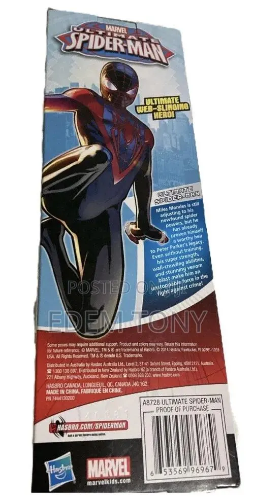 Spider Man Titan Hero Series Ultimate Spider-Man Miles Morales 12" · Photo 3