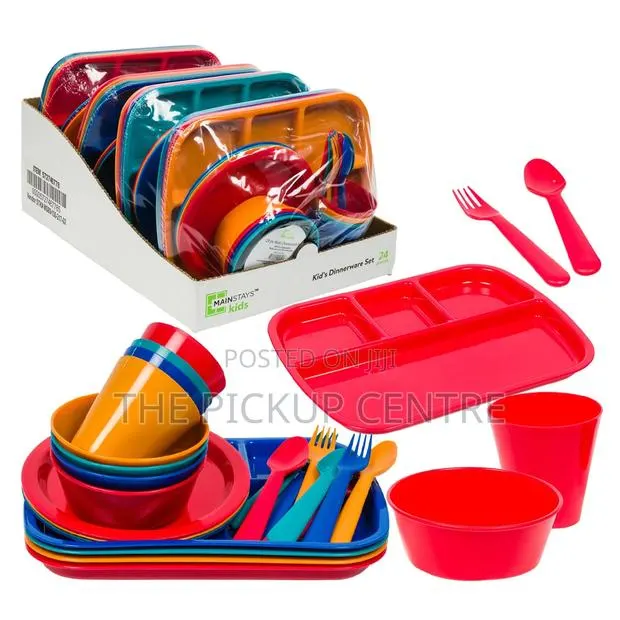 24 Piece Kids Dinnerware Set W/ Tray · Photo 1