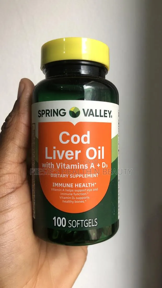 Cod Liver Oil With Vitamin a D3 100 Softgels · Photo 1