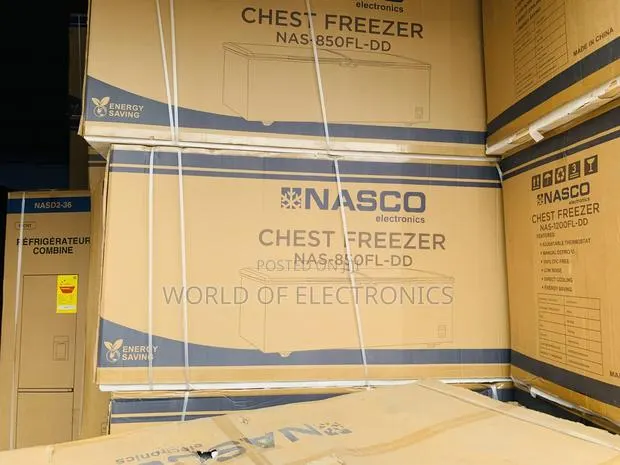 Brand New Nasco NAS-850FL-DD 600-L Double Door Chest Freezer - Silver · Photo 1