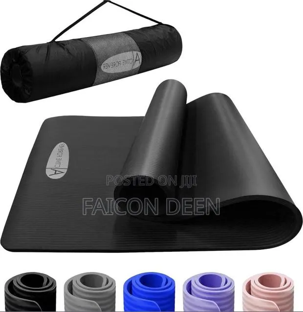 Premium Anti Slip Classic Thick Yoga Mats + Free Bag / Carrier · Photo 1