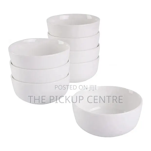 Gibson Home 8-Piece Porcelain Bowl Set, White · Photo 1