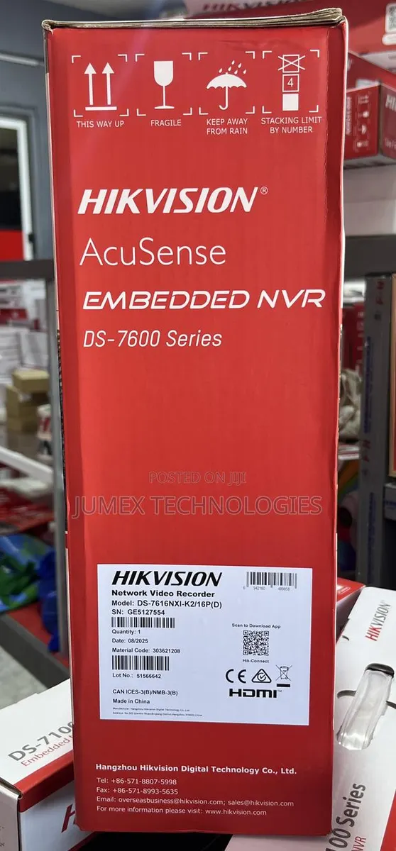 Hikvision 16ch Acusense Poe NVR Ds-7616nxi-/16p Ds-7600 Series · Photo 1
