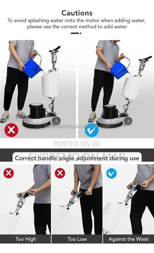 Heavy Duty Floor Buffer 1500W – Electric Scrubber Carpet Cleaner · Photo 3
