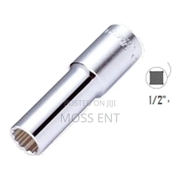 Drive Socket Long Deep 12pt 1/2inch X 8mm - Abds4008-St002 · Photo 1