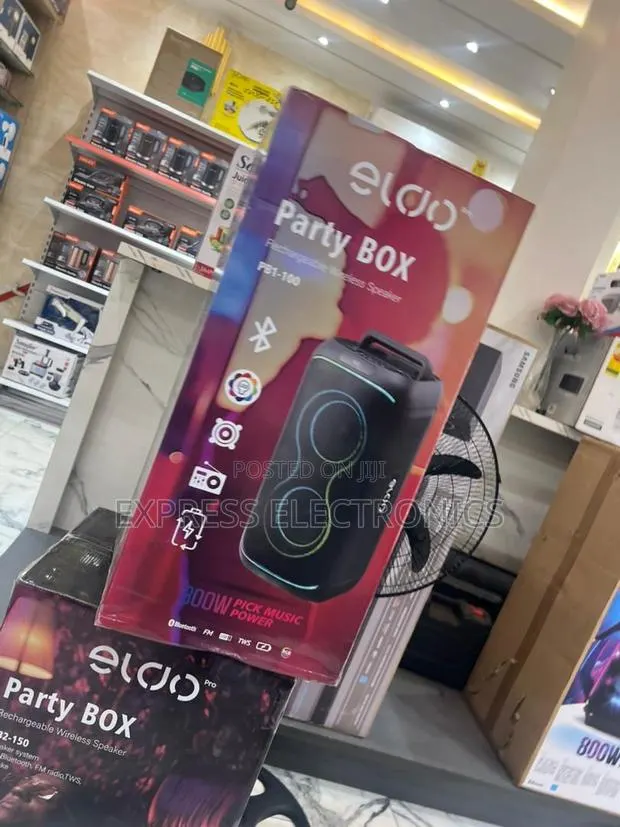 Lovely New Black Eldo Pb1-100 Double 6,5"Bluetooth Speaker · Photo 1