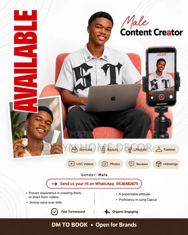 Ugc Creator Available for Brands · Photo 1