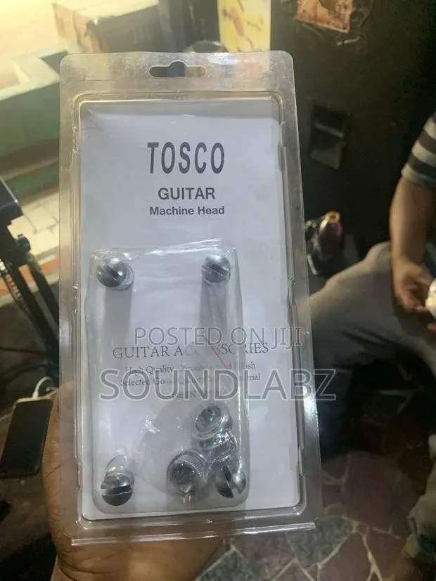 4 Tosco Chrome Bass Tuners Tuning Pegs Clover Genuine · Photo 1