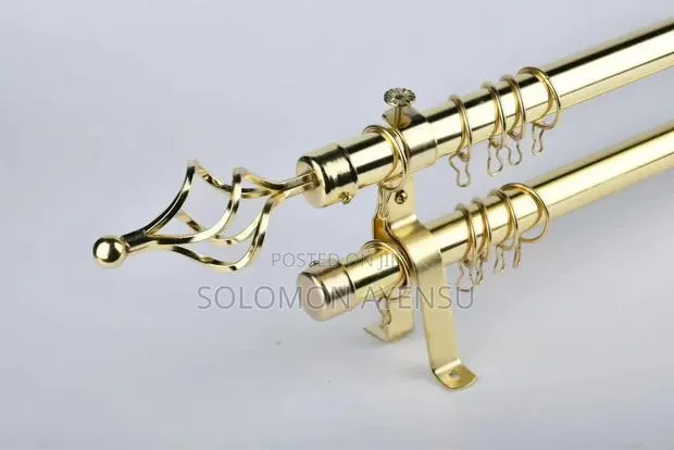 Double Gold Curtains Rod · Photo 1