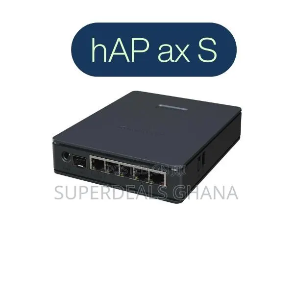 Wireless Router Wi Fi 6 802.11ax Hap Ax S Black · Photo 1