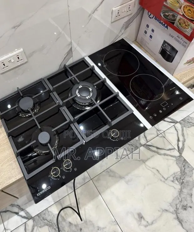 Order Kenwood 90cm Tempered Glass Hob(3 Gas + 2 Electric)Black · Photo 1
