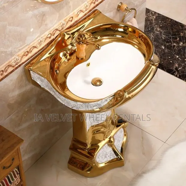 Royal Gold Toilet and Standing Wash Basin · Photo 3