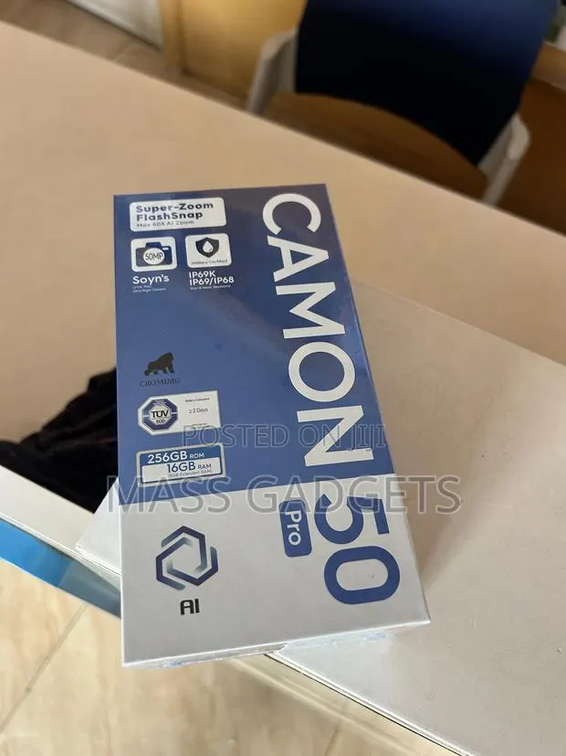 New Tecno Camon 50 Pro 256 GB Black · Photo 1