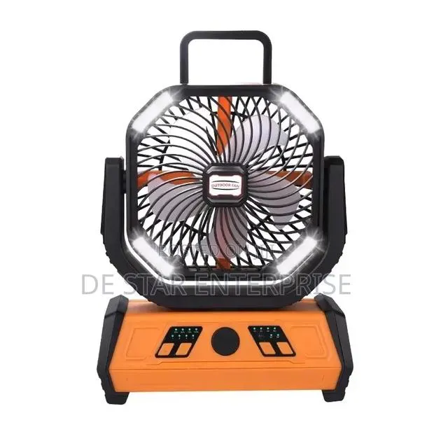 3 in 1 Rechargeable in/Outdoor Camping Fan With LED Light · Photo 1