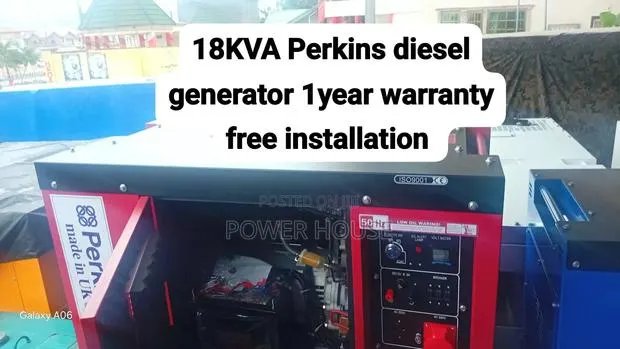 Generator Today
Original 18kVA Perkins Generator Reliable Diesel Power · Photo 1