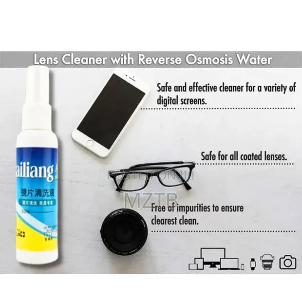 Lens Spray Solution for Eyeglass Camera Screens Cleaning - 50ml · Photo 1