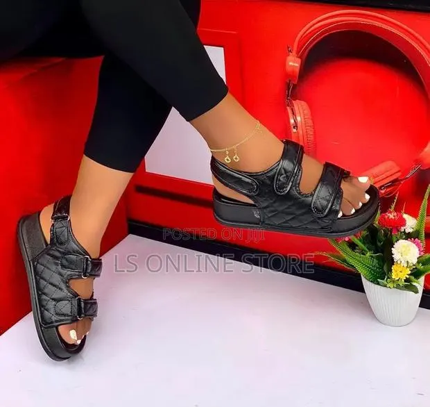 Platform Black Sandals · Photo 1