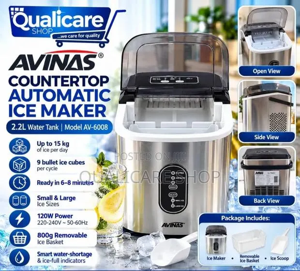 AVINAS 2.2L Countertop Automatic Ice Maker (120W) · Photo 1