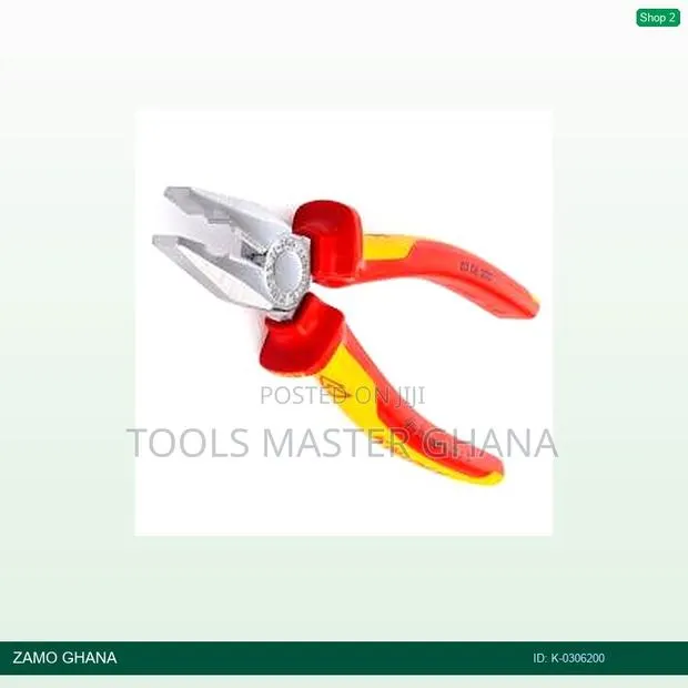 Combination Plier 200mm 1000v Chrome Multifunctional Red/Y - K- · Photo 1