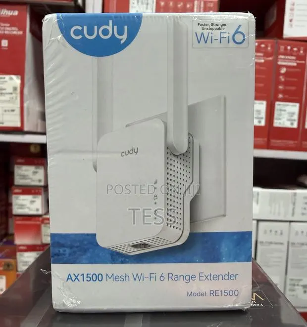 Cudy Wifi Range Extender Re1500 Ax1500 Wifi 6 Dual Band · Photo 1