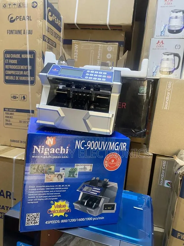 New in Box Nigachi NC-900UV/MF/IR Bill Counter Machine · Photo 1